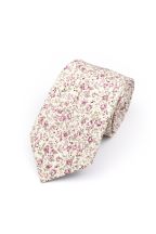 Blush Pink floral flower cotton tie 