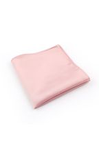 Powder Pink satin pocket square 
