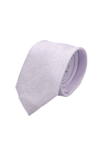 Paisley pastel lilac satin classic mens tie 