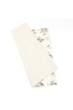 Two Tone Stone floral cotton Pocket square 