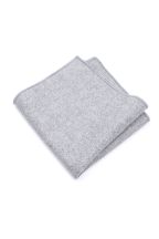 Mens Wool Tweed Grey Pocket Square 