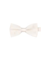 Children's Plain Ivory satin classic mens bow tie 