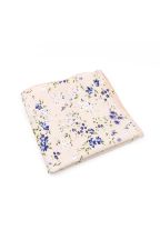 Pink floral flower cotton pocket square 