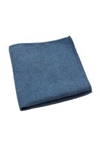 Mens Tweed Petrol Blue Woven Pocket Square 