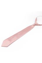 Plain Blush Pink satin classic children's tie 