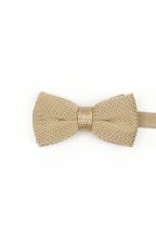 Jenson Samuel Champagne Knitted bow tie 