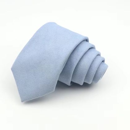 Mens Tweed Pastel Blue Woven Tie 
