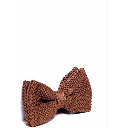 Marc Darcy Rust Knitted bow tie 