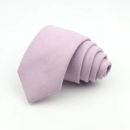 Mens Tweed Pastel Lilac Woven Tie 