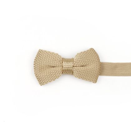 Jenson Samuel Champagne Knitted Children's bow tie