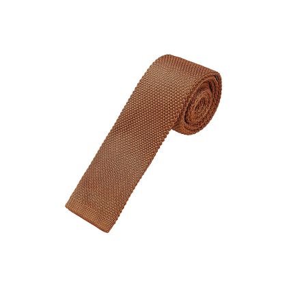 Jenson Samuel Rust Knitted neck tie 