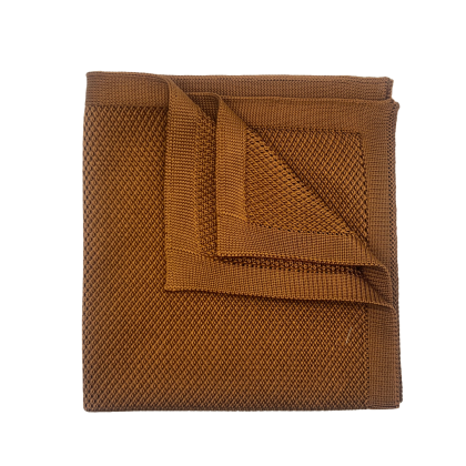 Knitted Rust Pocket Square