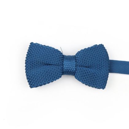 Jenson Samuel Teal Knitted bow tie 