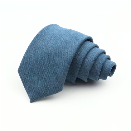 Mens Tweed Petrol Blue Woven Tie 