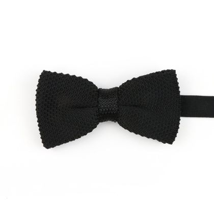 Jenson Samuel Black Knitted bow tie 