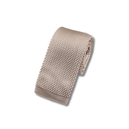 Jenson Samuel Stone Knitted neck tie 